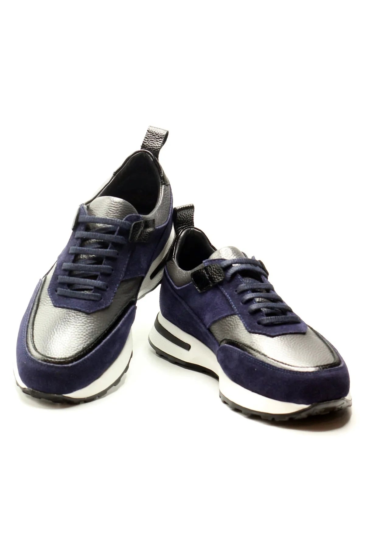 Men's Premium Leather and Suede Sneakers