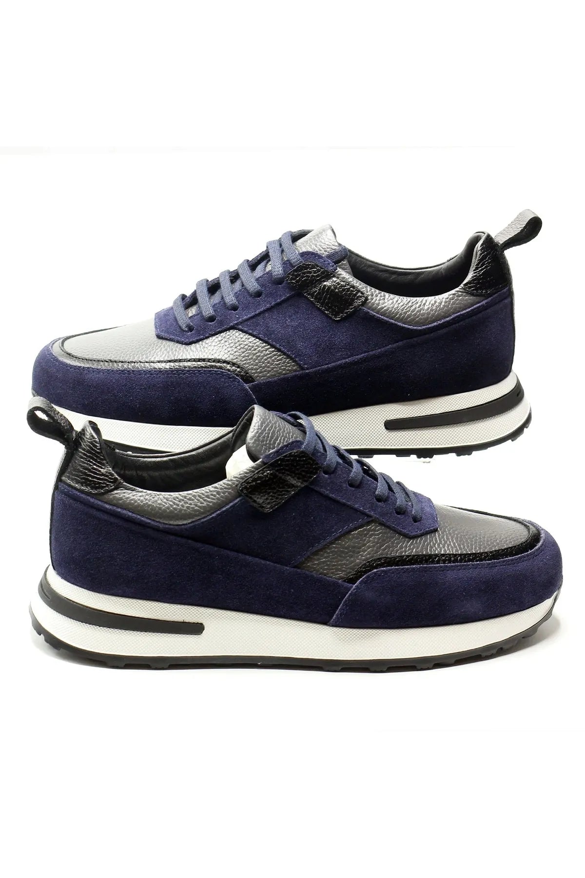 Men's Premium Leather and Suede Sneakers