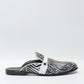 Men's Italian Fabric Leather Mules Half Shoes